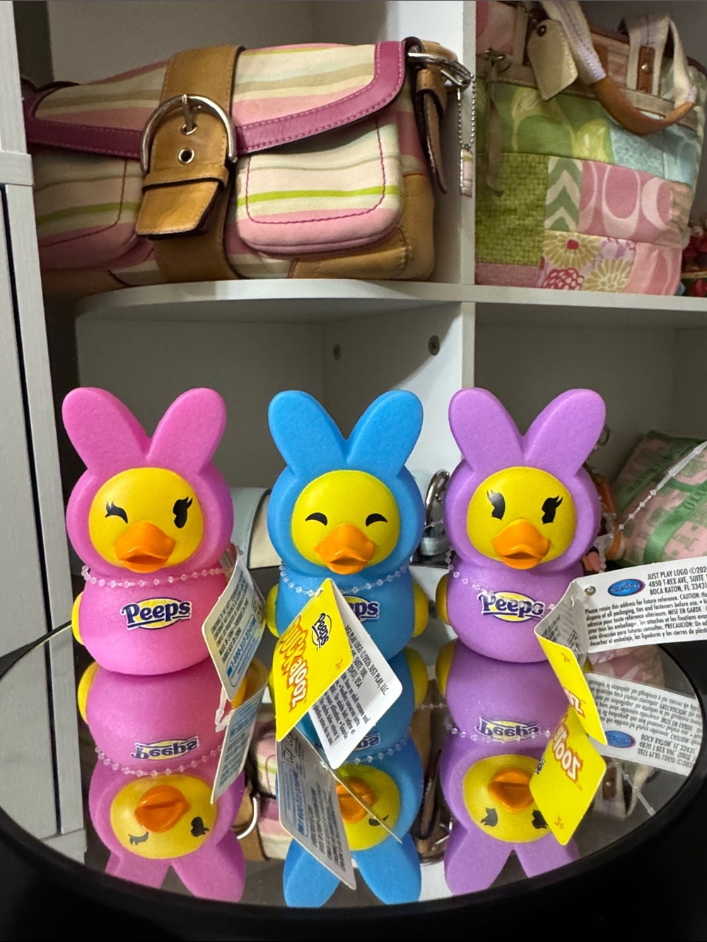 Peeps Bunny Duck Set - Pink, Blue, Purple